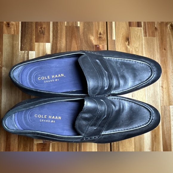 Cole Haan‎ Grand OS Classic Soft Black Slip On Leather Penny Loafers Size 12M main image 4